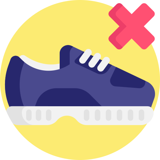 No shoes
